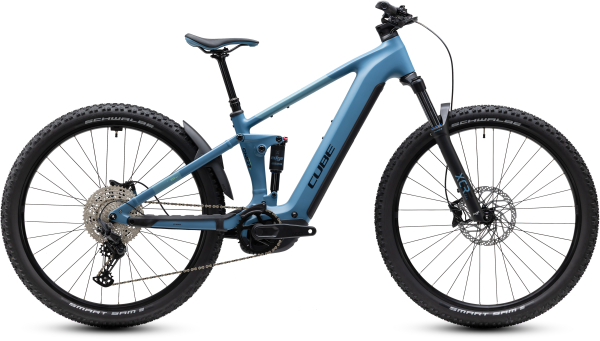 Cube Stereo Hybrid ONE22 Pro 800 bluesapphire´n´blue 29" 2027 Elektromos Fully Mountain Bike Kerékpár - világoskék