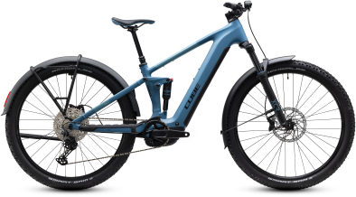 Cube Stereo Hybrid ONE22 Pro 800 FE bluesapphire´n´blue 29 2027 Elektromos Fully Mountain Bike Kerékpár - világoskék