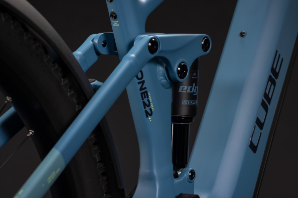 Cube Stereo Hybrid ONE22 Pro 800 FE bluesapphire´n´blue 29" 2027 Elektromos Fully Mountain Bike Kerékpár - világoskék