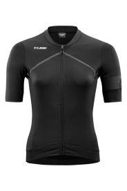 Cube Blackline WS Női Rövidujjú Kerékpáros Mez - fekete
