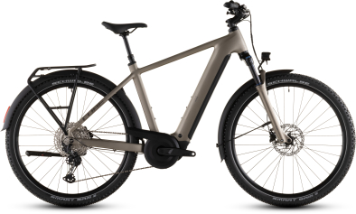 Cube Nuride Hybrid Pro 600 Elektromos Offroad Cross Trekking Kerékpár - flashstone´n´chrome - barna