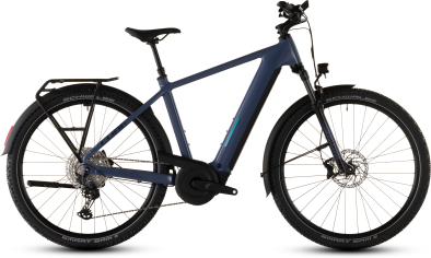 Cube Nuride Hybrid EXC 800 Elektromos Offroad Cross Trekking Kerékpár - jeansblue´n´blue - kék