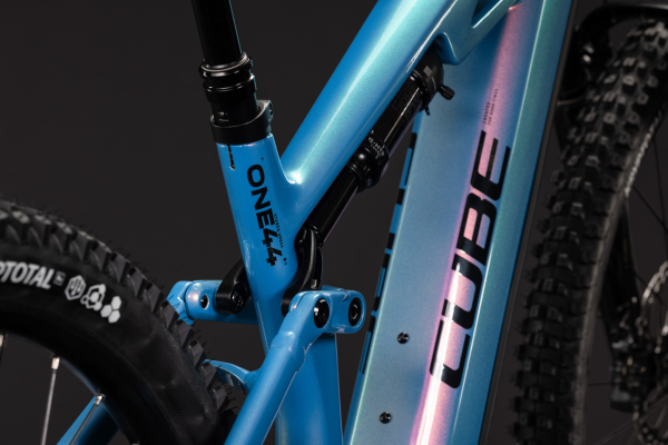 Cube Stereo Hybrid ONE44 HPC SLX 800 dream´n´black 29" 2027 Elektromos Fully Mountain Bike Kerékpár - kék