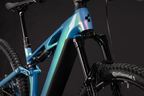Cube Stereo Hybrid ONE44 HPC SLX 800 dream´n´black 27,5" 2027 Elektromos Fully Mountain Bike Kerékpár - kék