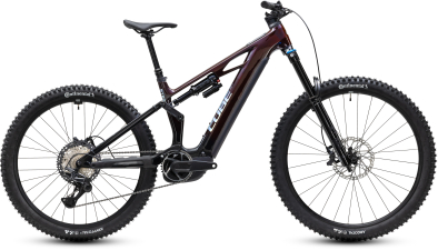 Cube Stereo Hybrid ONE77 HPC SLX 800 liquidred´n´black 29/27,5 2027 Elektromos Fully Mountain Bike Kerékpár - bordó