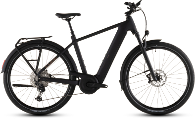 Cube Nuride Hybrid SLX 800 Elektromos Offroad Cross Trekking Kerékpár - black´n´gold - fekete