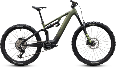 Cube AMS Hybrid 177 C:62 TM 600X reedgreen´n´gills 29/27,5 2027 Elektromos Fully Mountain Bike Kerékpár - sötétzöld