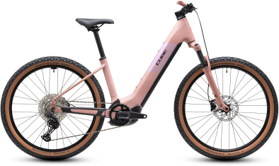 Cube Reaction Hybrid Performance 720 ruby´n´black 27,5 2027 Elektromos Hardtail Mountain Bike Easy Entry Kerékpár - korall