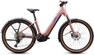 Cube Reaction Hybrid Performance 720 F ruby´n´black  27,5 2027 Elektromos Hardtail Mountain Bike Easy Entry Kerékpár - korall