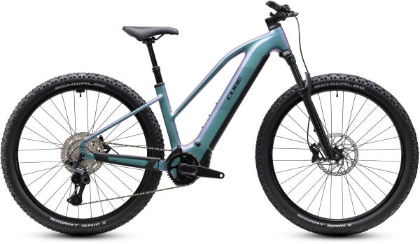 Cube Reaction Hybrid Pro 800 polarlight´n´black 29" 2027 Elektromos Hardtail Mountain Bike Trapeze Kerékpár - türkiz
