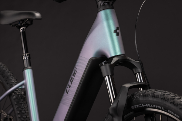 Cube Reaction Hybrid Pro 800 polarlight´n´black 27,5" 2027 Elektromos Hardtail Mountain Bike Easy Entry Kerékpár - türkiz