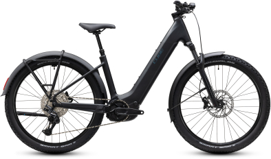 Cube Reaction Hybrid Pro 800 FE silverdust´n´prism 27,5 2027 Elektromos Hardtail Mountain Bike Easy Entry Kerékpár - fekete