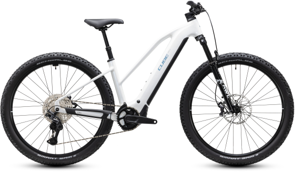 Cube Reaction Hybrid Race 800 snow´n´black 27,5" 2027 Elektromos Hardtail Mountain Bike Trapeze Kerékpár - fehér