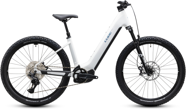 Cube Reaction Hybrid Race 800 snow´n´black 27,5" 2027 Elektromos Hardtail Mountain Bike Easy Entry Kerékpár - fehér