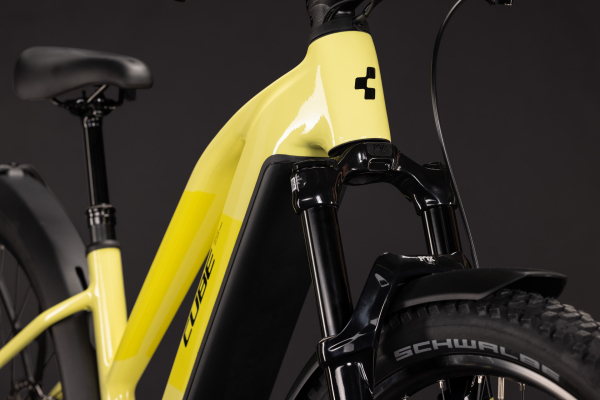Cube Reaction Hybrid Race 800 FE bananasplit´n´black 29" 2027 Elektromos Hardtail Mountain Bike Trapeze Kerékpár - sárga