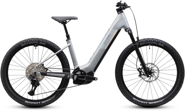 Cube Reaction Hybrid SLX 800 platinum´n´reflex 27,5" 2027 Elektromos Hardtail Mountain Bike Easy Entry Kerékpár - szürke