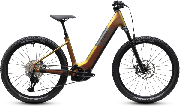 Cube Reaction Hybrid SLX 800 autumn´n´black 27,5" 2027 Elektromos Hardtail Mountain Bike Easy Entry Kerékpár - arany