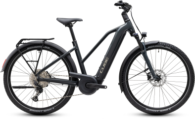 Cube Nuride Hybrid Performance 720 shadowgrey´n´grey 28 2027 Elektromos Offroad Cross Trekking Trapeze Kerékpár - sötétszürke
