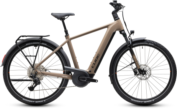 Cube Nuride Hybrid Pro 800 cappuccino´n´black 28" 2027 Elektromos Offroad Cross Trekking Kerékpár - barna