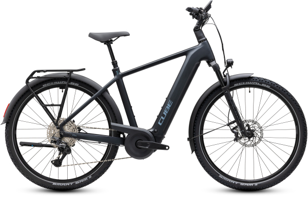 Cube Nuride Hybrid EXC 800 coal´n´chrome 28" 2027 Elektromos Offroad Cross Trekking Kerékpár - fekete
