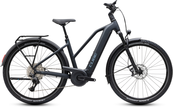 Cube Nuride Hybrid EXC 800 coal´n´chrome 28" 2027 Elektromos Offroad Cross Trekking Trapeze Kerékpár - fekete