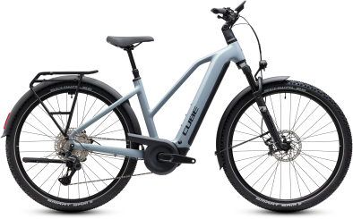 Cube Nuride Hybrid EXC 800 seagrey´n´black 28 2027 Elektromos Offroad Cross Trekking Trapeze Kerékpár - szürke