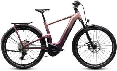 Cube Nuride Hybrid ONE11 HPC SLX 800 mauve´n´black 28 2027 Elektromos Offroad Cross Trekking Kerékpár - lila