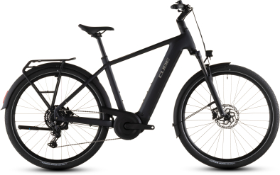 Cube Touring Hybrid ONE 600 Elektromos Onroad Trekking Kerékpár - coal´n´chrome - fekete
