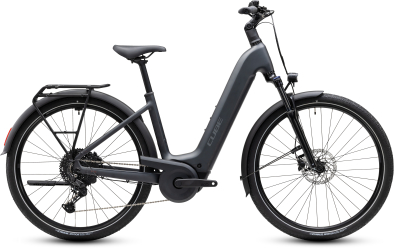Cube Touring Hybrid ONE 600  grey´n´coolgrey 28 2027 Elektromos Onroad Trekking Easy Entry Kerékpár - sötétszürke