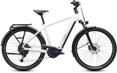 Cube Touring Hybrid ONE 600 metallicwhite´n´chrome 28 2027 Elektromos Onroad Trekking Kerékpár - fehér