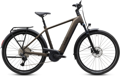 Cube Touring Hybrid Pro 800 metallicumbra´n´black 28 2027 Elektromos Onroad Trekking Kerékpár - barna