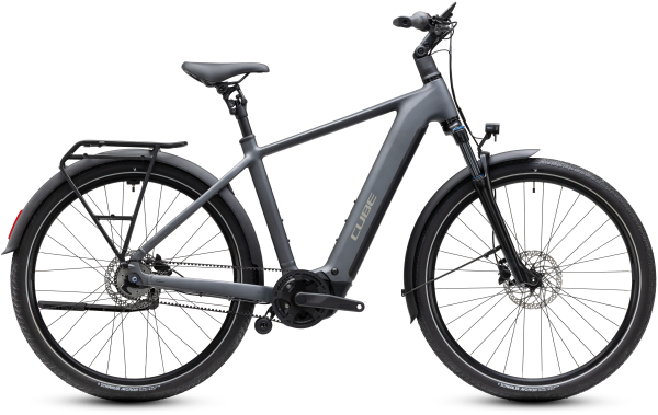 Cube Touring Hybrid Deluxe SLX 800 slabgrey´n´chrome 28" 2027 Elektromos Onroad Trekking Kerékpár - szürke