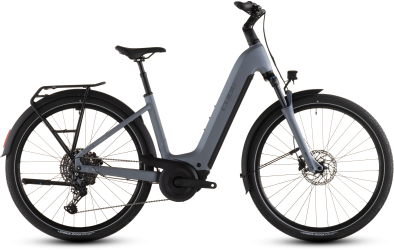 Cube Touring Hybrid Pro 800 Easy Entry Elektromos Onroad Trekking Kerékpár - pearlgrey´n´grey - szürke
