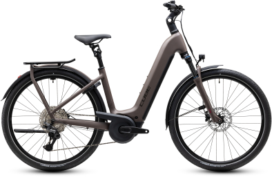 Cube Kathmandu Hybrid ONE 800 cedar´n´chrome 28 2027 Elektromos Onroad Trekking Easy Entry Kerékpár - barna