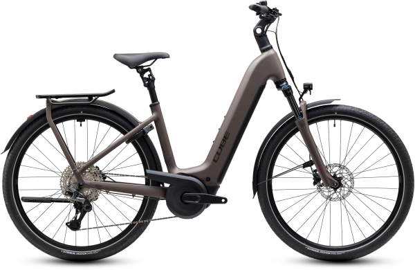 Cube Kathmandu Hybrid ONE 800 cedar´n´chrome 28" 2027 Elektromos Onroad Trekking Easy Entry Kerékpár - barna