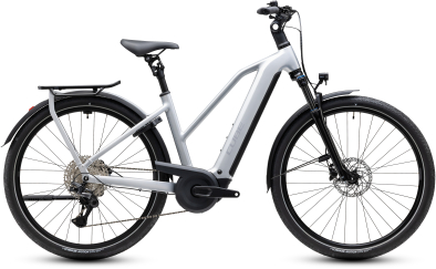 Cube Kathmandu Hybrid ONE 800 silverstar´n´reflex 28 2027 Elektromos Onroad Trekking Trapeze Kerékpár - szürke