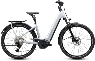 Cube Kathmandu Hybrid ONE 800 silverstar´n´reflex 28 2027 Elektromos Onroad Trekking Easy Entry Kerékpár - szürke