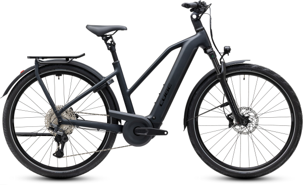 Cube Kathmandu Hybrid Pro 800 coal´n´black 28" 2027 Elektromos Onroad Trekking Trapeze Kerékpár - fekete