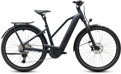 Cube Kathmandu Hybrid Pro 800 coal´n´black 28 2027 Elektromos Onroad Trekking Trapeze Kerékpár - fekete