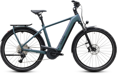 Cube Kathmandu Hybrid Pro 800 smaragdgrey´n´black 28 2027 Elektromos Onroad Trekking Kerékpár - világoskék