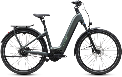 Cube Kathmandu Hybrid Deluxe Pro 800 blackforest´n´chrome 28 2027 Elektromos Onroad Trekking Easy Entry Kerékpár - fekete