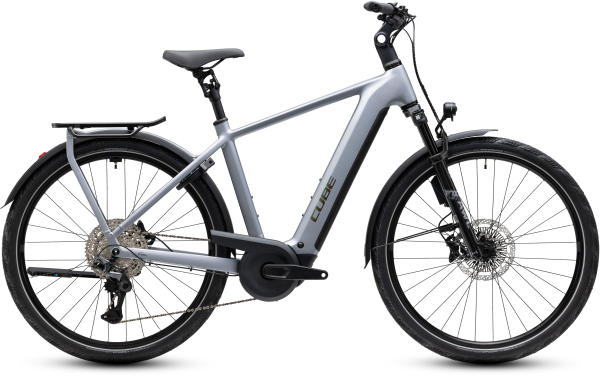 Cube Kathmandu Hybrid EXC 800 slategrey´n´chrome 28" 2027 Elektromos Onroad Trekking Kerékpár - világosszürke