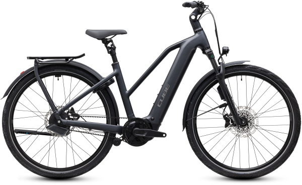 Cube Kathmandu Hybrid Deluxe EXC 800 stealthgrey´n´grey 28" 2027 Elektromos Onroad Trekking Trapeze Kerékpár - sötétszürke