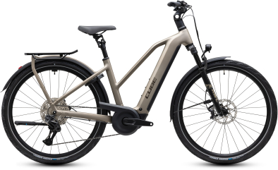Cube Kathmandu Hybrid SLX 800 flashstone´n´chrome 28 2027 Elektromos Onroad Trekking Trapeze Kerékpár - barna