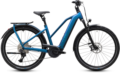 Cube Kathmandu Hybrid SLX 800 nebula´n´prizm 28 2027 Elektromos Onroad Trekking Trapeze Kerékpár - sötétkék