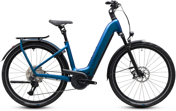 Cube Kathmandu Hybrid SLX 800 nebula´n´prizm 28" 2027 Elektromos Onroad Trekking Easy Entry Kerékpár - sötétkék