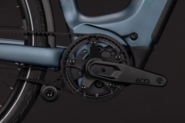 Cube Kathmandu Hybrid Deluxe SLX 800 mineralblue´n´blue 28" 2027 Elektromos Onroad Trekking Easy Entry Kerékpár - sötétkék
