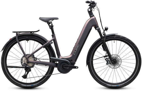 Cube Kathmandu Hybrid SLT 800 mysticgraphite´n´reflex 28" 2027 Elektromos Onroad Trekking Easy Entry Kerékpár - sötétkék