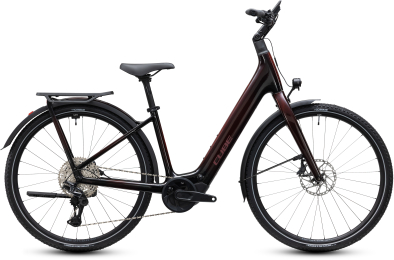 Cube Kathmandu Hybrid C:62 SLX 400X liquidred´n´red 28 2027 Elektromos Onroad Trekking Easy Entry Kerékpár - bordó