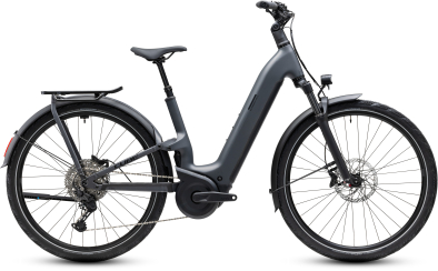 Cube Kathmandu Hybrid ONE11 HPC Pro 800 slabgrey´n´black 28 2027 Elektromos Offroad Cross Trekking Easy Entry Kerékpár - szürke